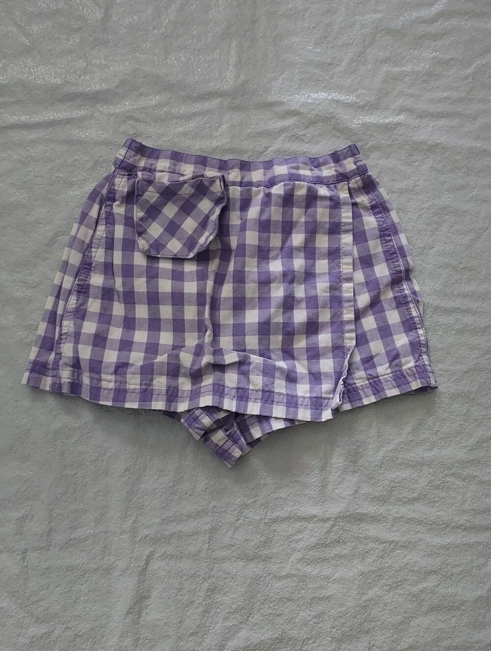 The Children's Place Purple and White Gingham Skort